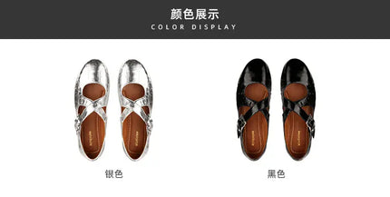 KissICON Flat Shoes for Women's Spring and Autumn Cross