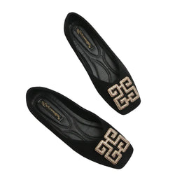 KissICON Flat Shoes for Women's Spring New Square Toe