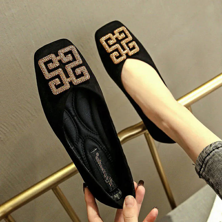 Flat Shoes for Women's Spring New Square Toe