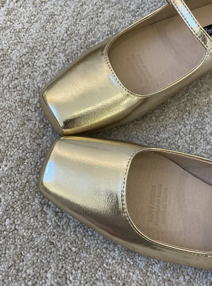 KissICON Flat Shoes for Women Silver Mary Jane Women's
