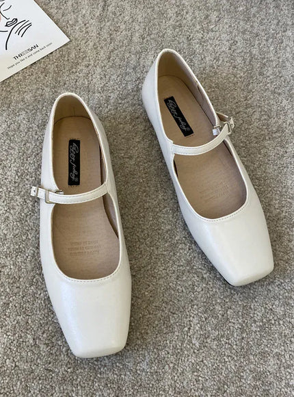 KissICON Flat Shoes for Women Silver Mary Jane Women's