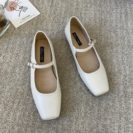 KissICON Flat Shoes for Women Silver Mary Jane Women's