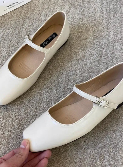 KissICON Flat Shoes for Women Silver Mary Jane Women's