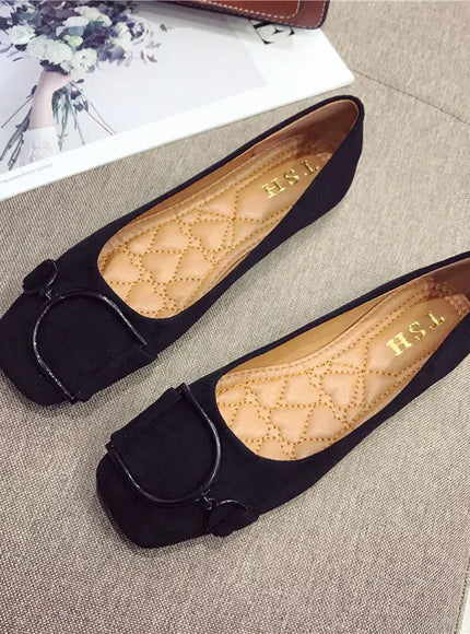 KissICON Flat Shoes for Women Spring 2023 New Suede