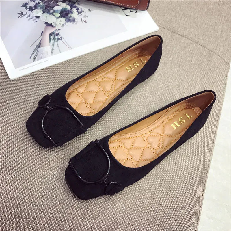 KissICON Flat Shoes for Women Spring 2023 New Suede