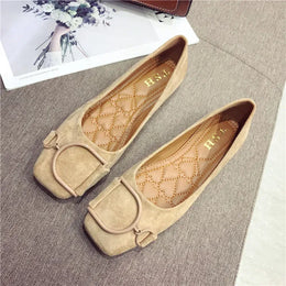 KissICON Flat Shoes for Women Spring 2023 New Suede