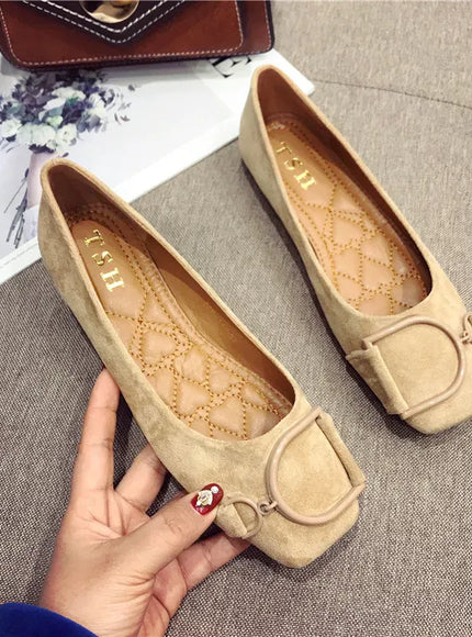 KissICON Flat Shoes for Women Spring 2023 New Suede