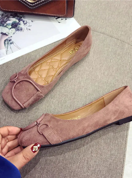 KissICON Flat Shoes for Women Spring 2023 New Suede