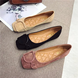KissICON Flat Shoes for Women Spring 2023 New Suede