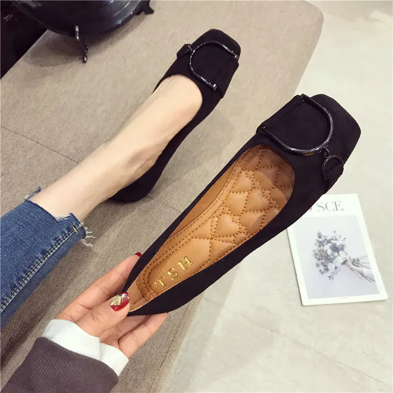 KissICON Flat Shoes for Women Spring 2023 New Suede