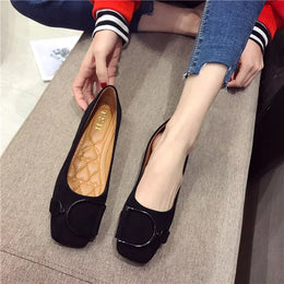 KissICON Flat Shoes for Women Spring 2023 New Suede