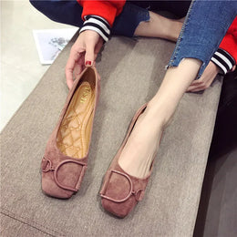 KissICON Flat Shoes for Women Spring 2023 New Suede