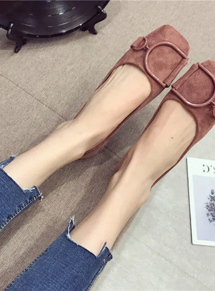 KissICON Flat Shoes for Women Spring 2023 New Suede