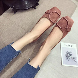 KissICON Flat Shoes for Women Spring 2023 New Suede