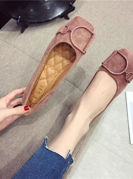 KissICON Flat Shoes for Women Spring 2023 New Suede