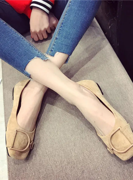 KissICON Flat Shoes for Women Spring 2023 New Suede