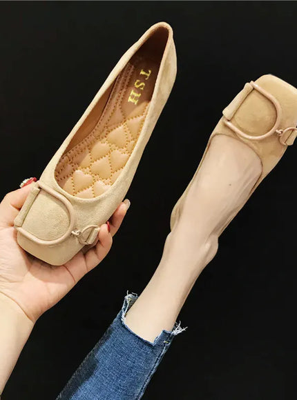KissICON Flat Shoes for Women Spring 2023 New Suede