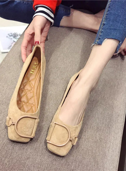KissICON Flat Shoes for Women Spring 2023 New Suede