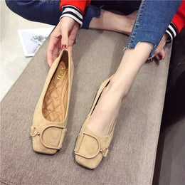 KissICON Flat Shoes for Women Spring 2023 New Suede