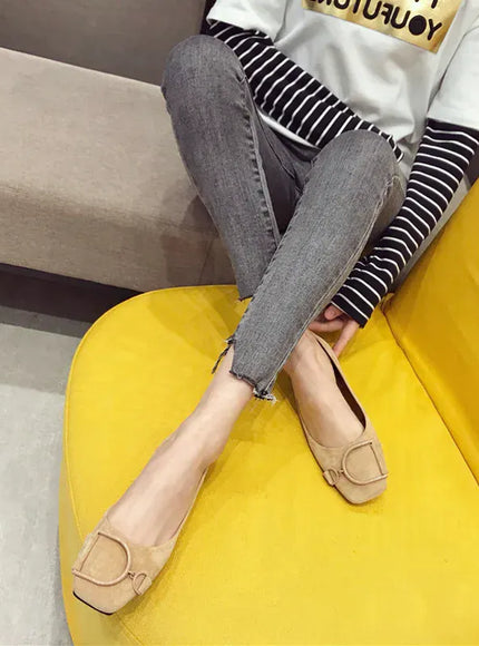 KissICON Flat Shoes for Women Spring 2023 New Suede