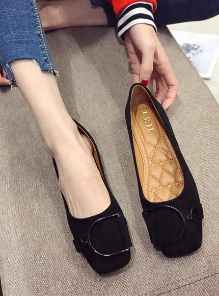 KissICON Flat Shoes for Women Spring 2023 New Suede