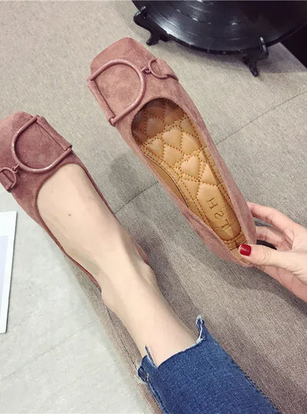 KissICON Flat Shoes for Women Spring 2023 New Suede