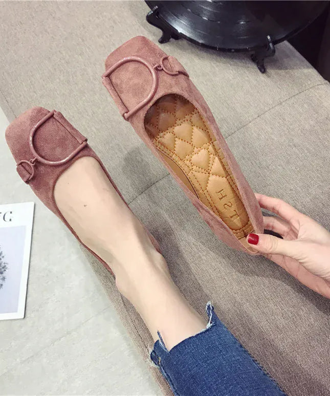 KissICON Flat Shoes for Women Spring 2023 New Suede