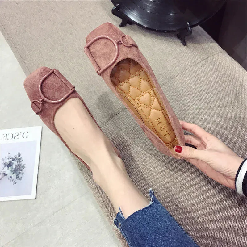 KissICON Flat Shoes for Women Spring 2023 New Suede
