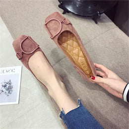 KissICON Flat Shoes for Women Spring 2023 New Suede