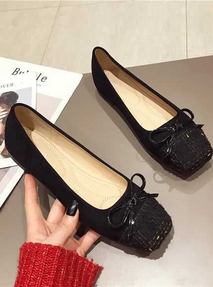KissICON Flat Shoes for Women Spring Autumn New Korean