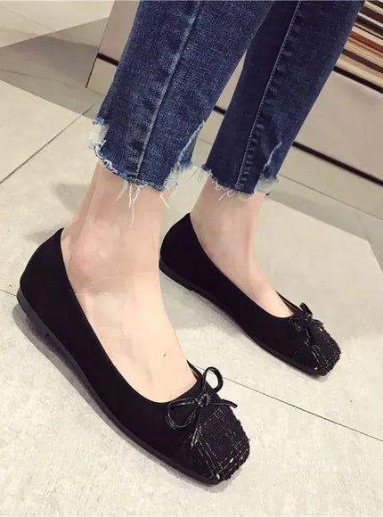 KissICON Flat Shoes for Women Spring Autumn New Korean