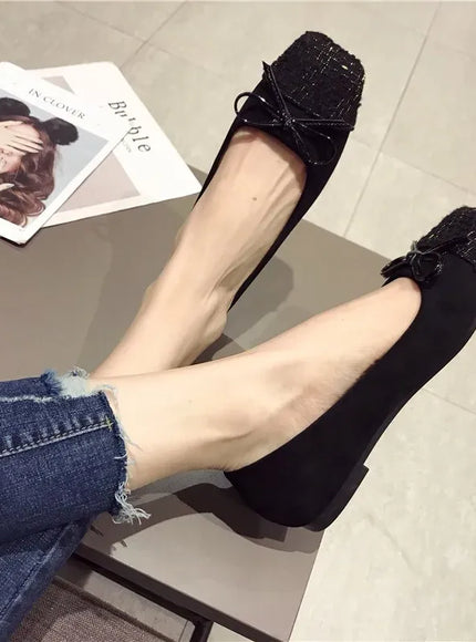 KissICON Flat Shoes for Women Spring Autumn New Korean
