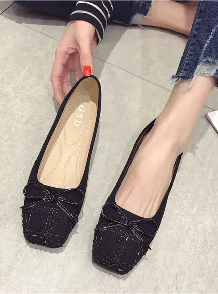 KissICON Flat Shoes for Women Spring Autumn New Korean