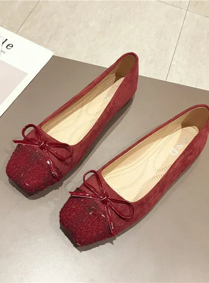 KissICON Flat Shoes for Women Spring Autumn New Korean