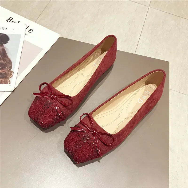 KissICON Flat Shoes for Women Spring Autumn New Korean