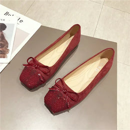 KissICON Flat Shoes for Women Spring Autumn New Korean
