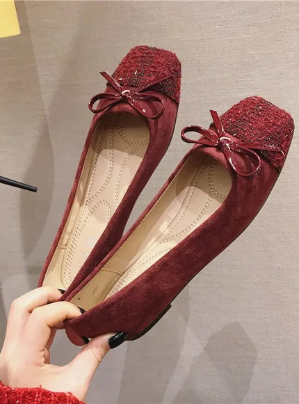 KissICON Flat Shoes for Women Spring Autumn New Korean