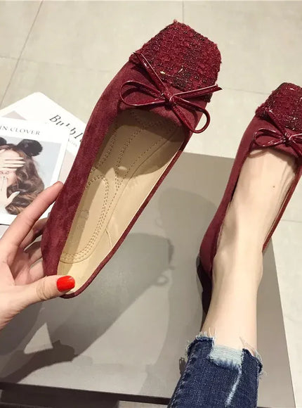 KissICON Flat Shoes for Women Spring Autumn New Korean