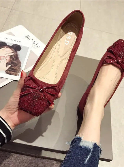 KissICON Flat Shoes for Women Spring Autumn New Korean
