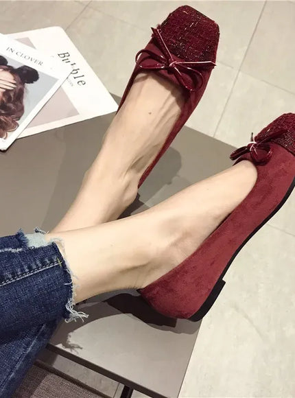 KissICON Flat Shoes for Women Spring Autumn New Korean