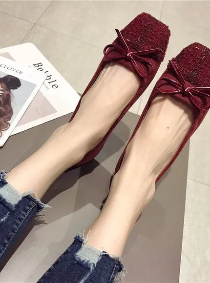 KissICON Flat Shoes for Women Spring Autumn New Korean