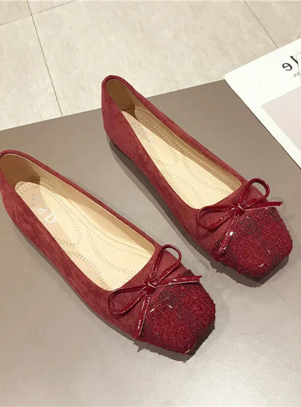 KissICON Flat Shoes for Women Spring Autumn New Korean