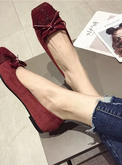 KissICON Flat Shoes for Women Spring Autumn New Korean