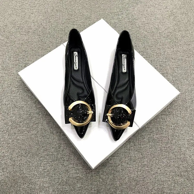 KissICON Flat Shoes for Women Spring Autumn New Red