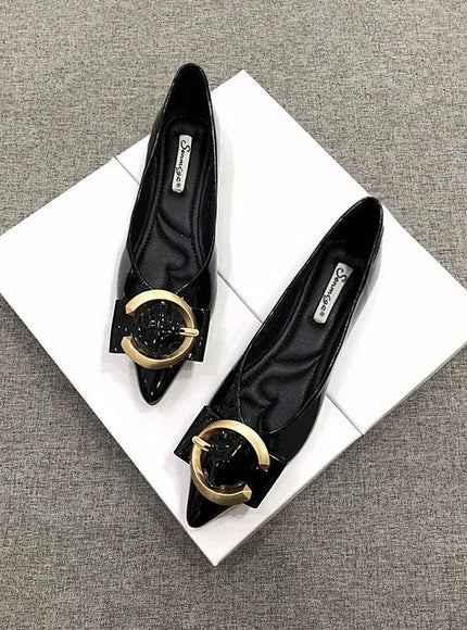 KissICON Flat Shoes for Women Spring Autumn New Red