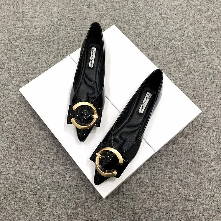 KissICON Flat Shoes for Women Spring Autumn New Red