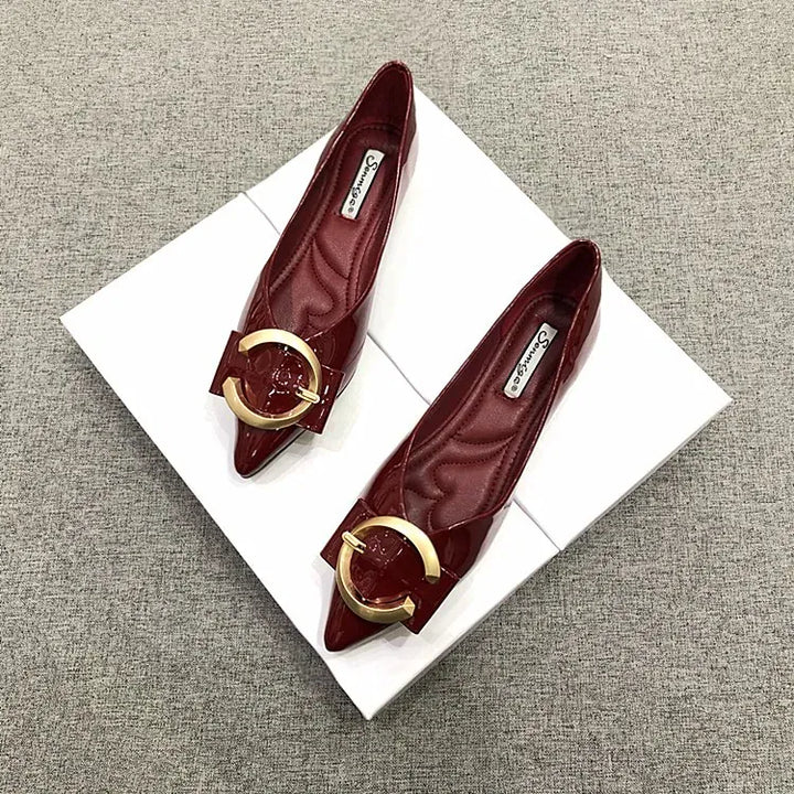 Flat Shoes for Women Spring Autumn New Red