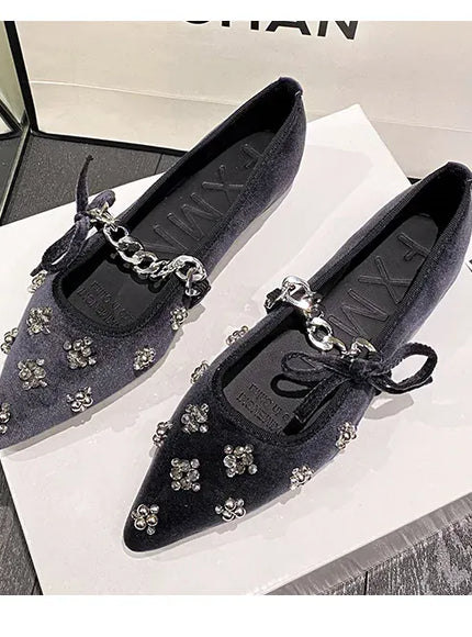 KissICON Flat Shoes Women French Mary Jane Shoes Women