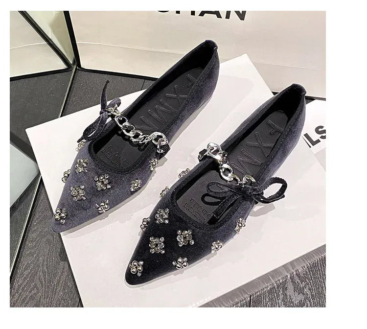KissICON Flat Shoes Women French Mary Jane Shoes Women