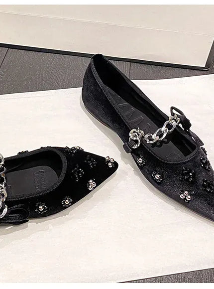 KissICON Flat Shoes Women French Mary Jane Shoes Women
